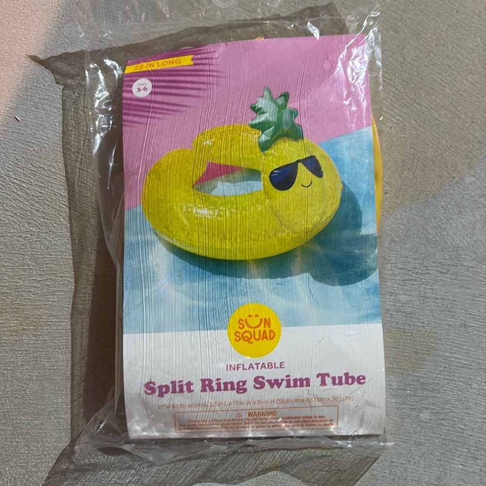 Never before used inflatable pool tube